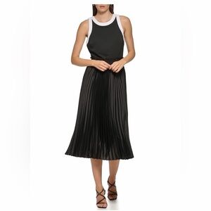 Karl Lagerfeld Black Pleated Skirt